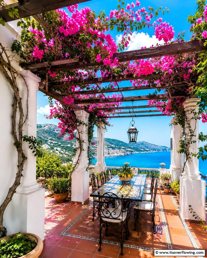 Mediterranean Style Pergola - 25 Patio Pergola Ideas for Stylish Outdoor Living