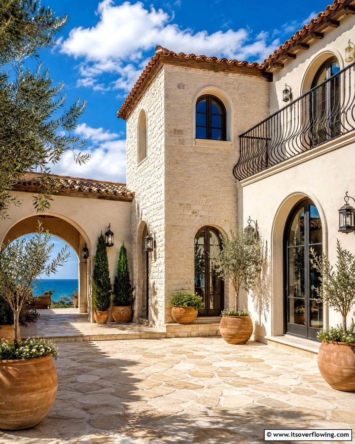 Mediterranean Style Stone Exteriors - 25 Stone Exterior Home Ideas for a Timeless Look