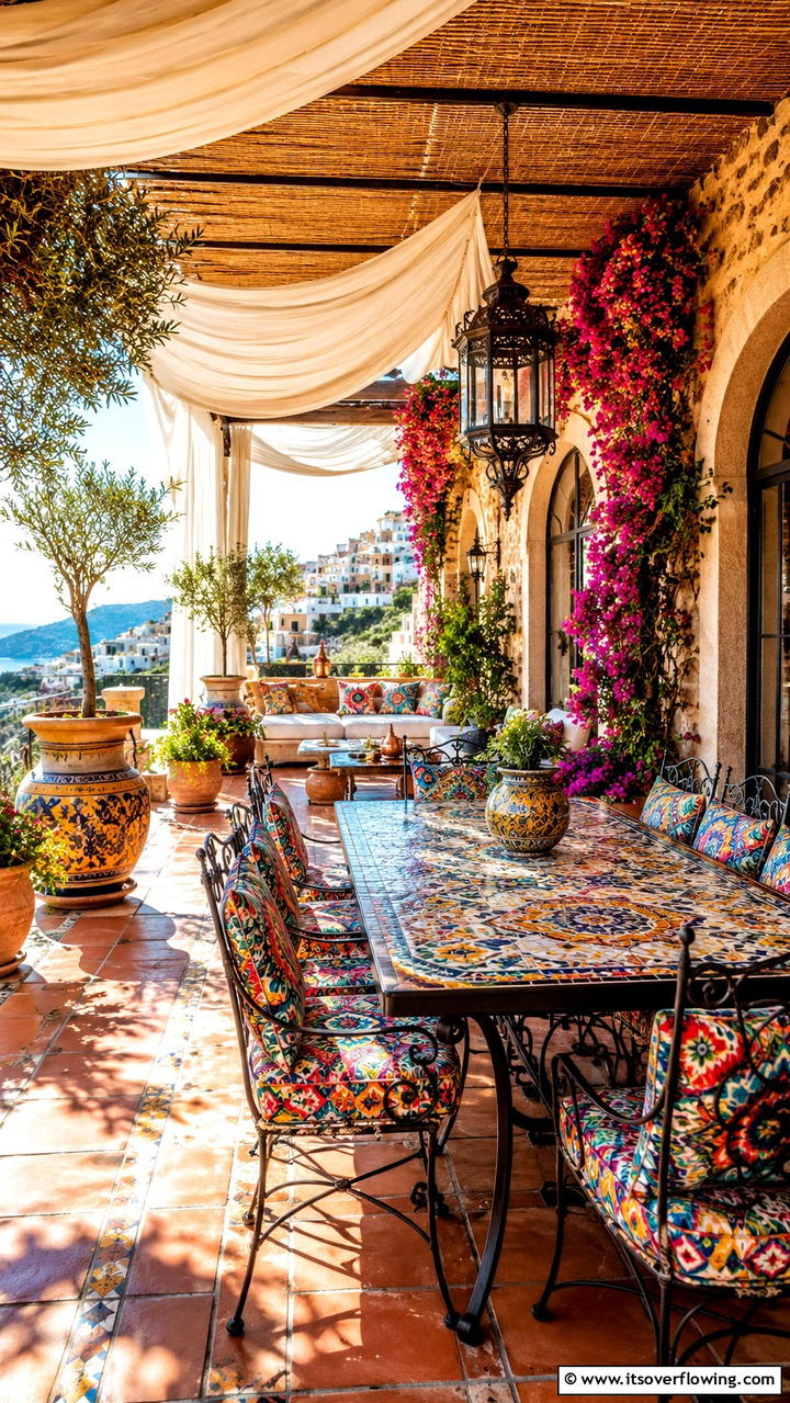 Mediterranean Style Veranda - 21 Veranda Ideas to Create a Relaxing Outdoor Retreat