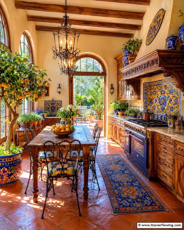 Mediterranean Sunroom Kitchen - 20 Sunroom Kitchen Ideas for a Bright Cooking Space