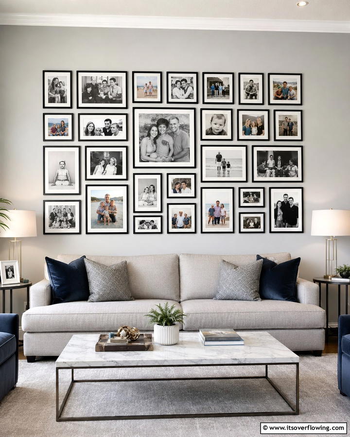 Memory Lane Photo Collage Display - 30 10 Year Wedding Anniversary Ideas for Romance
