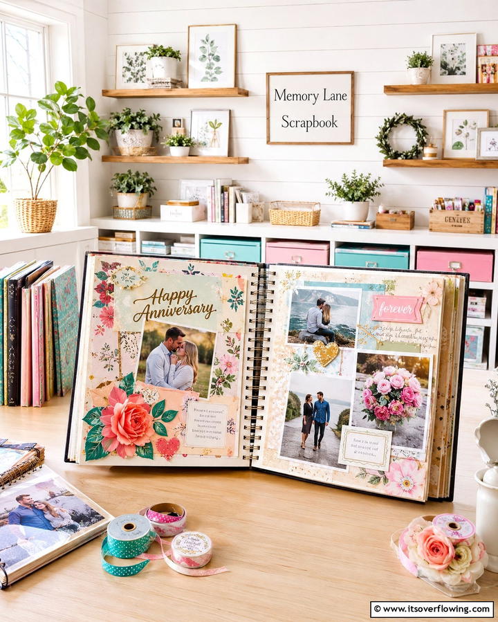 Memory Lane Scrapbook - 25 40th Wedding Anniversary Gift Ideas They’ll Love