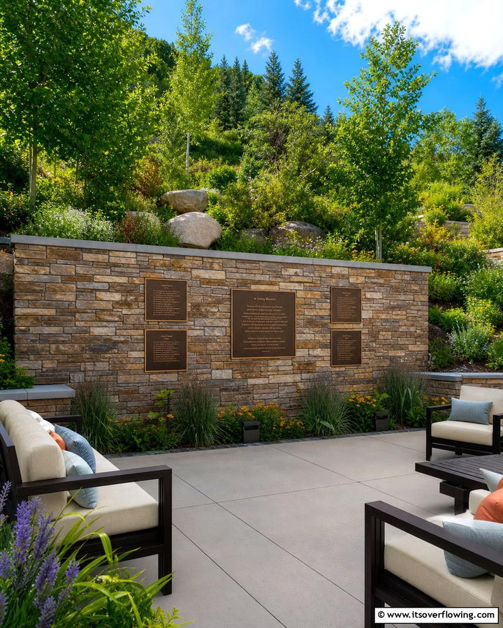 Memory Walls or Plaques - 25 Memorial Garden Ideas to Honor Loved Ones