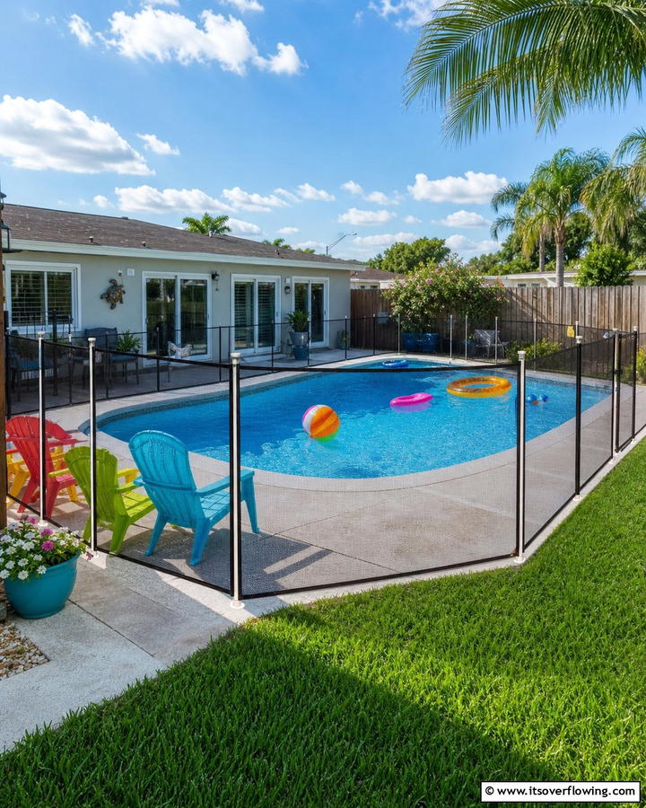 Mesh Pool Fence - 20 Stylish Pool Fence Ideas for Safety and Aesthetics