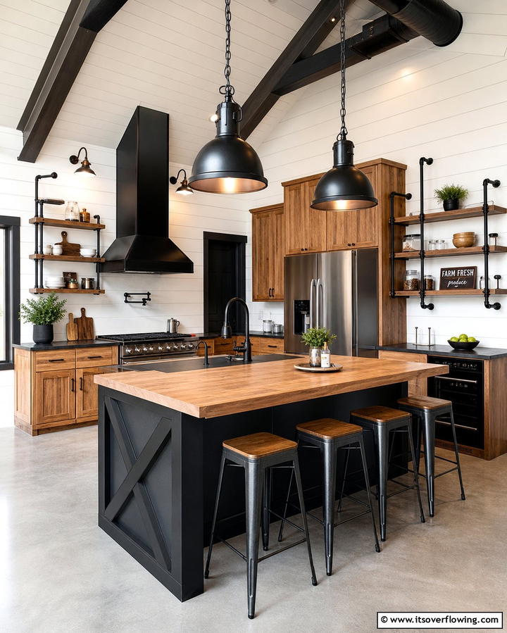 Metal Accents - 25 Barndominium Kitchen Ideas for a Rustic and Modern Space