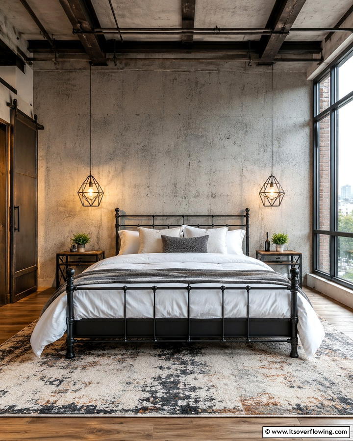 Metal Bed Frames for an Industrial Edge - 25 Industrial Bedroom Ideas- Urban & Stylish Designs