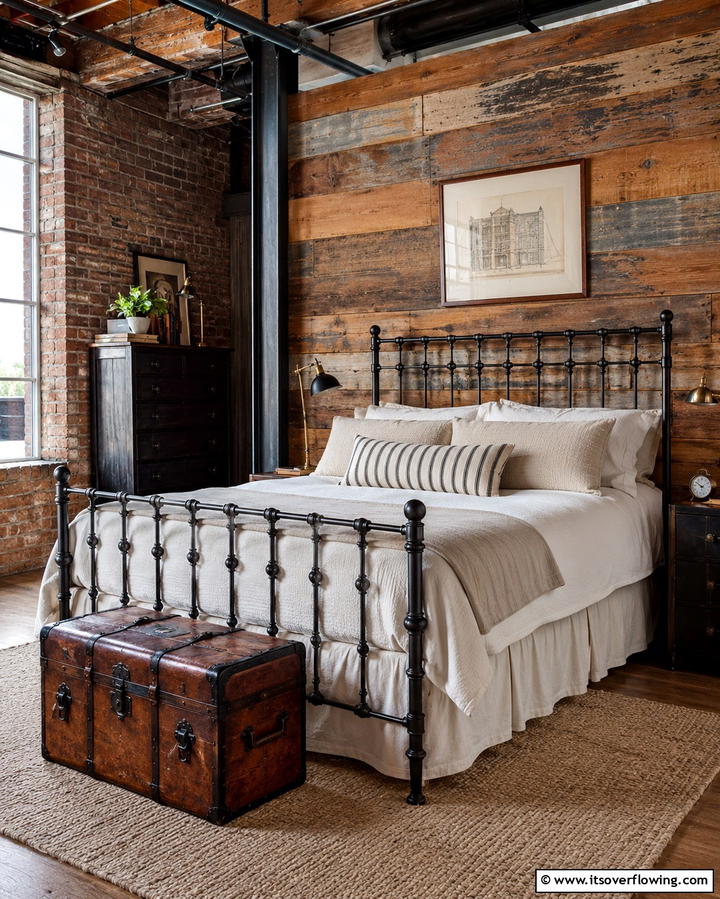 Metal Bed Frames - 25 Industrial Bedroom Ideas- Urban & Stylish Designs