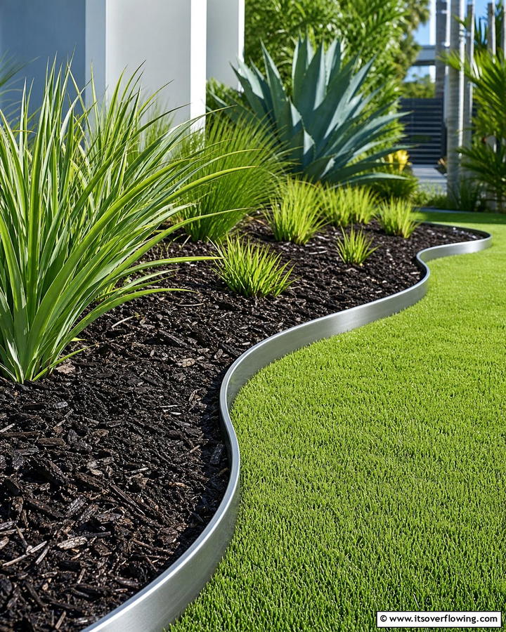 Metal Edging for Mulch Beds - 20 Mulch Edging Ideas to Define and Beautify Your Garden Beds