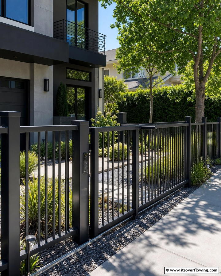Metal Fence - 21 Popular Types of Fences for Privacy and Curb Appeal