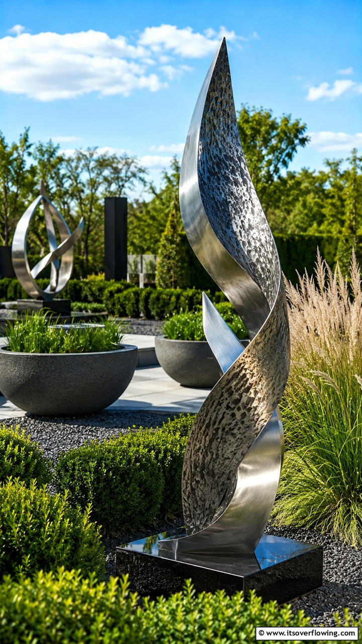 Metal Garden Sculptures - 30 Garden Art Ideas to Personalize Your Outdoor Space