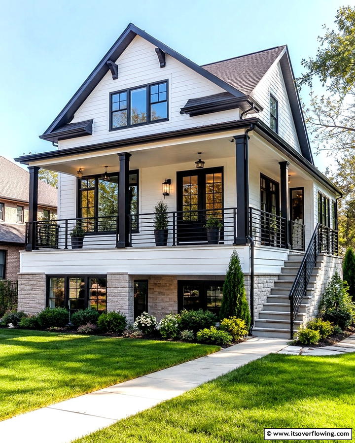Metal Railings - 25 1980s House Exterior Ideas for a Retro Look