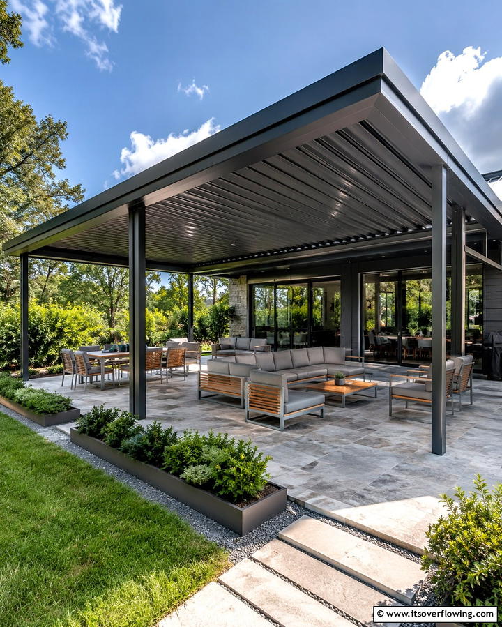 Metal Roof Deck Cover - 25 Covered Deck Ideas for Year-Round Outdoor Living