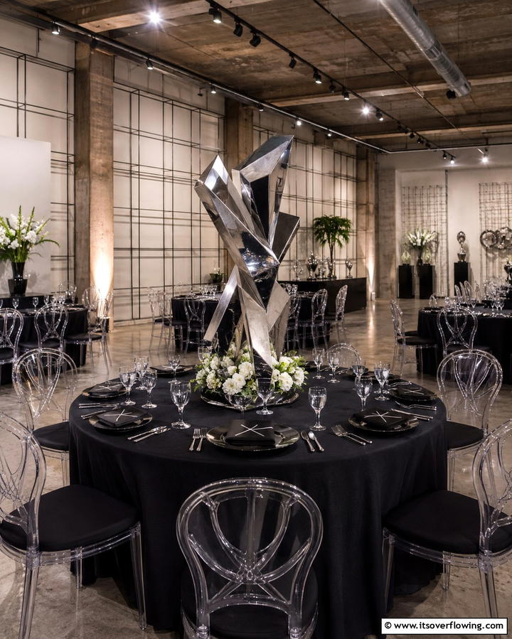 Metal Sculpture Accent - 30 Unique Non-Floral Wedding Centerpiece Ideas