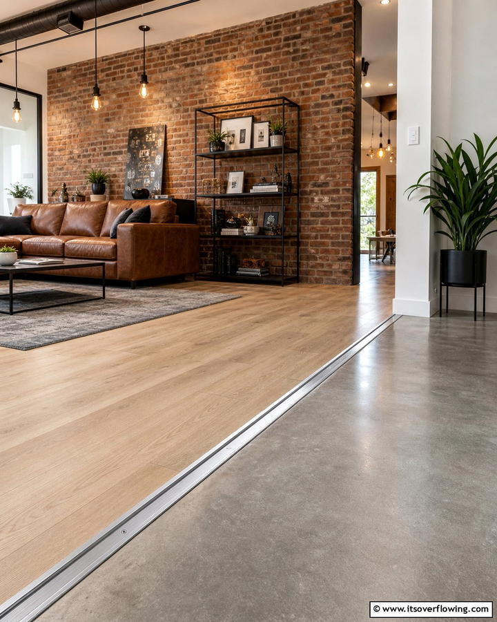Metal Transition Bars - 20 Floor Transition Ideas for a Seamless Look