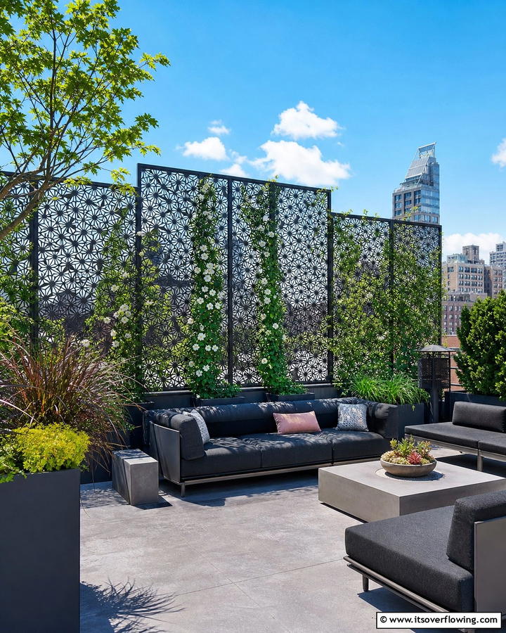 Metal Trellis Screens - 20 Trellis Ideas for Privacy in Your Outdoor Space