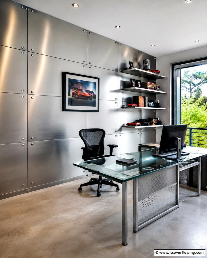 Metal Wall Panels - 25 Wall Paneling Ideas to Elevate Your Home Decor