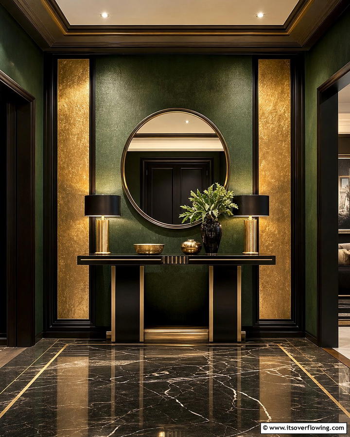 Metallic Accents - 25 Wall Texture Ideas to Transform Your Interior Design