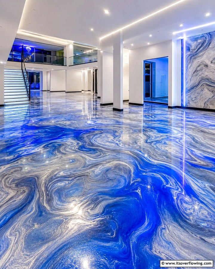 Metallic Epoxy Floors - 25 Garage Flooring Ideas for Durability and Style