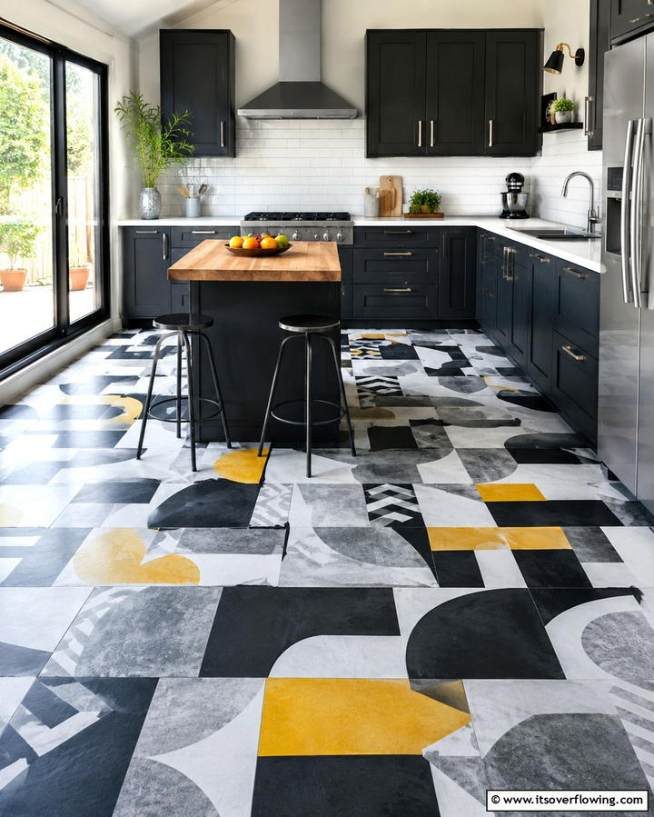 Metallic Finish Tiles - 30 Laundry Room Tile Ideas for Durable Style Updates