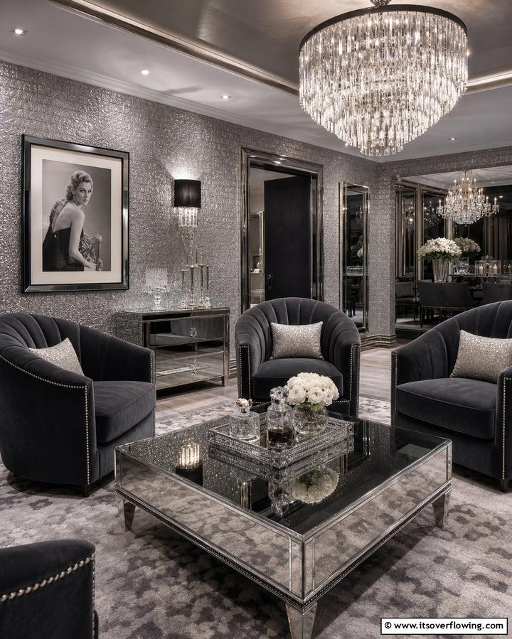 Metallic Finishes for a Luxurious Touch - 25 Wall Texture Ideas to Transform Your Interior Design