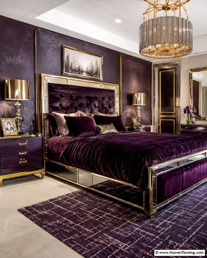 Metallic FinishesExact - 30 1980s Bedroom Decor Ideas for a Retro-Inspired Space