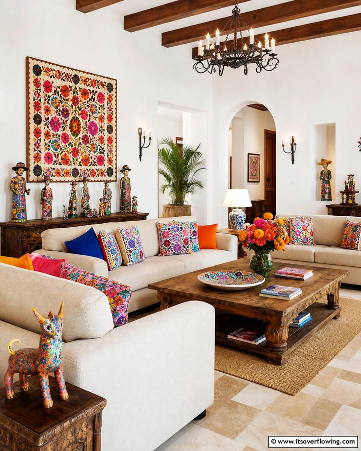 Mexican Folk Art Decor - 25 Mexican Wedding Ideas for a Colorful and Festive Celebration