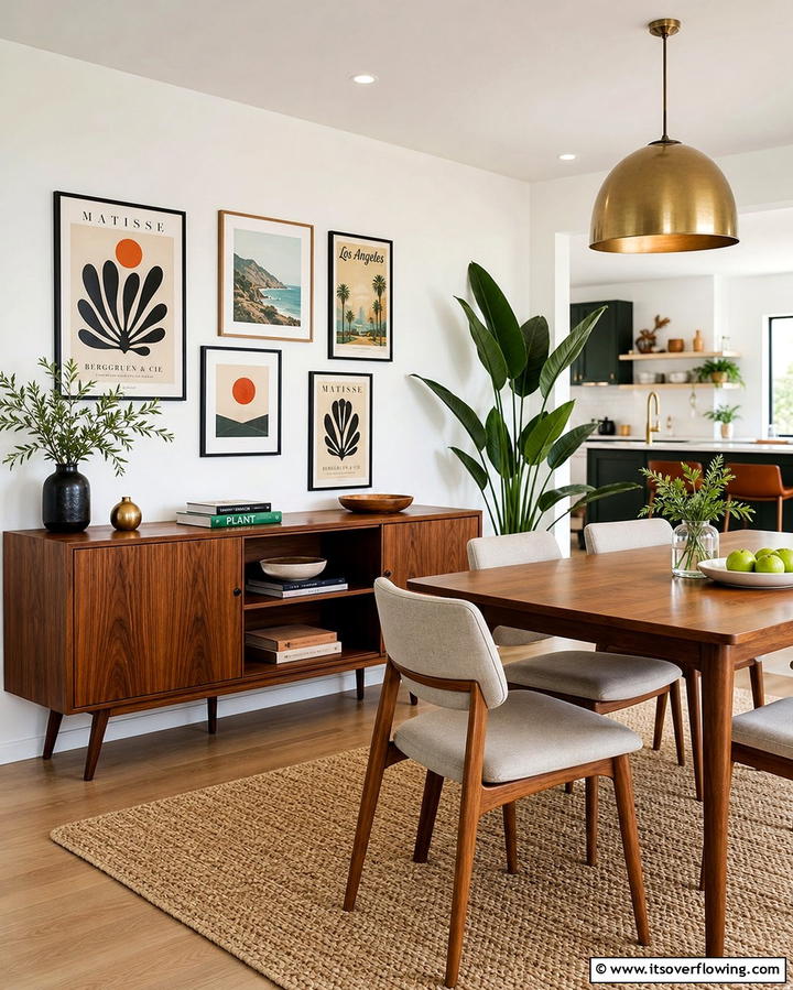 Mid Century Console Charm - 30 Mid-Century Modern Dining Rooms with Timeless Design
