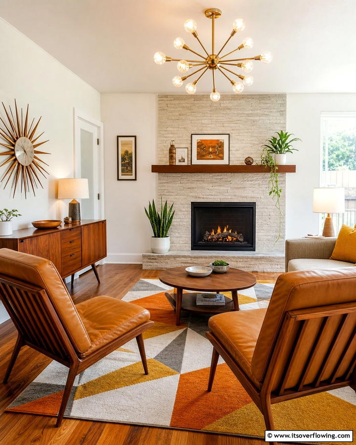 Mid Century Modern Accent Chairs - 25 Chairs in Front of Fireplace Ideas for Cozy Vibes