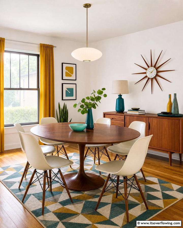 Mid Century Modern Dining Room - 21 Dining Room Design Ideas for Elegant Gatherings