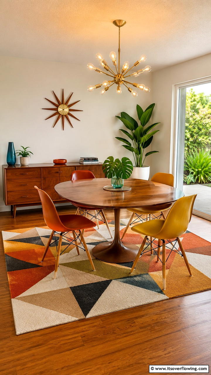 Mid Century Modern Dining - 30 Dining Room Ideas for Memorable Gatherings