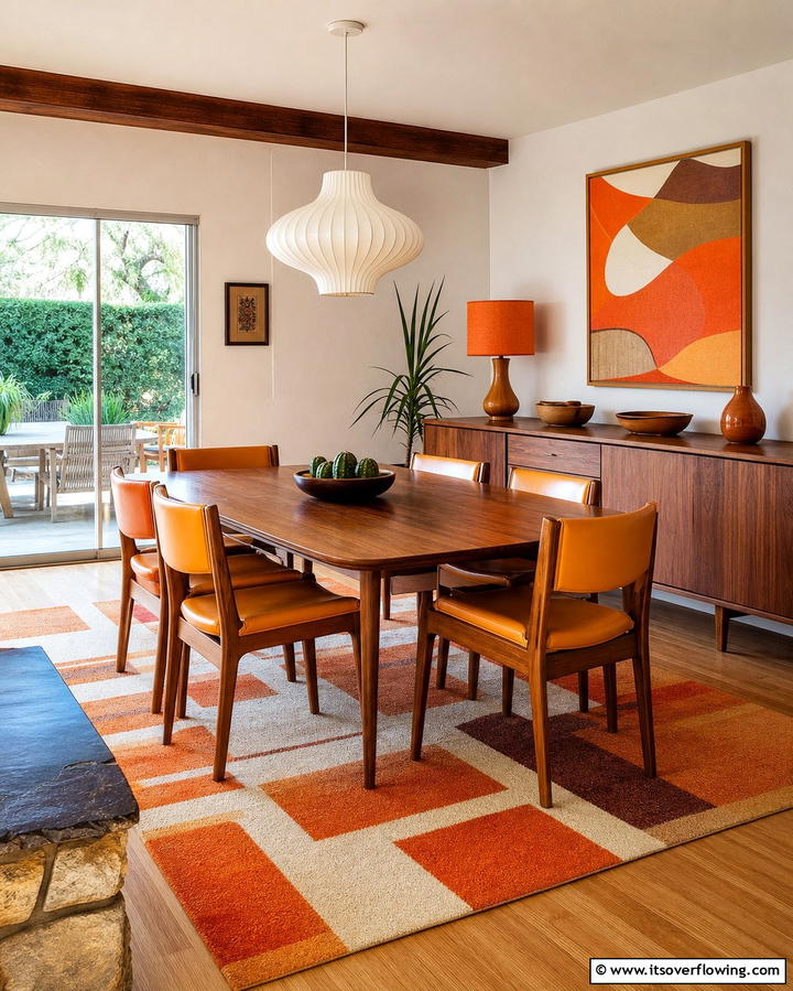 Mid Century Modern Furniture - 25 70s Dining Room Design Ideas for Retro Charm