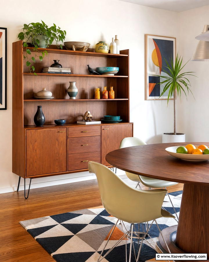 Mid Century Modern Hutch - 20 Dining Room Hutch Ideas for Storage and Style