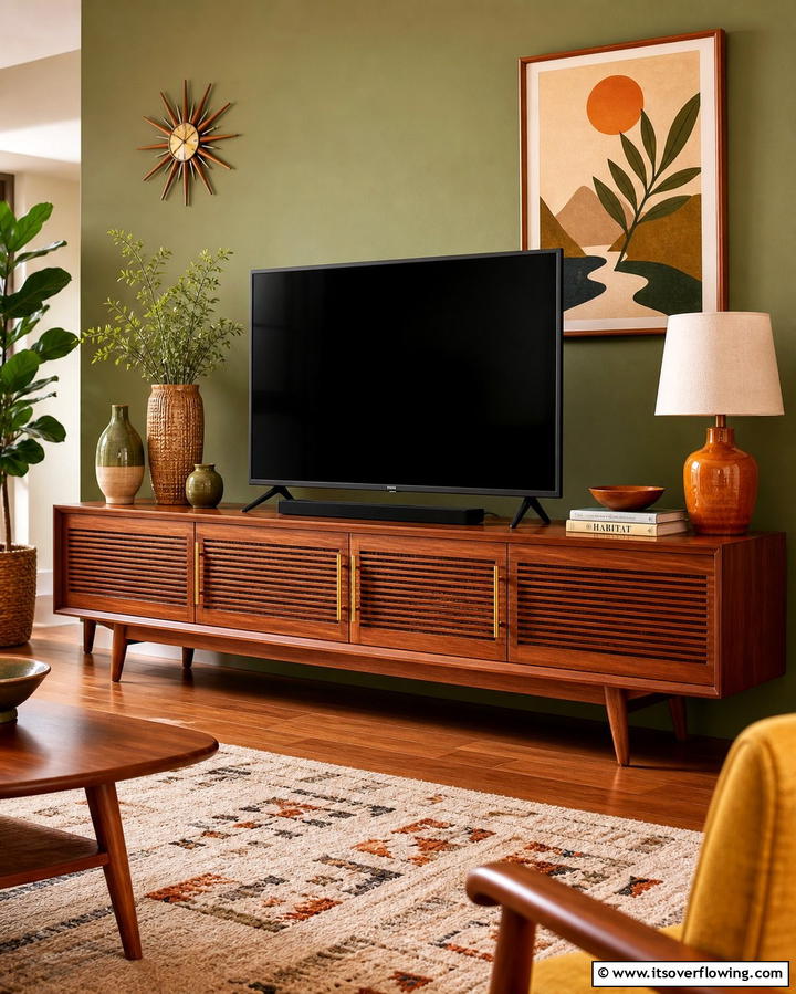 Mid Century Modern TV StandOne - 25 TV Stand Ideas to Complement Your Home Decor