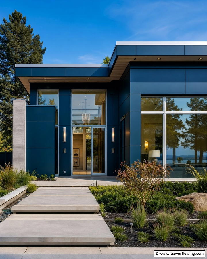 Midnight Lagoon - 20 Midnight Blue and Dark Blue House Siding Colors