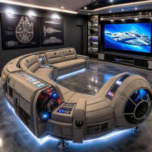 Millennium Falcon Inspired Seating
