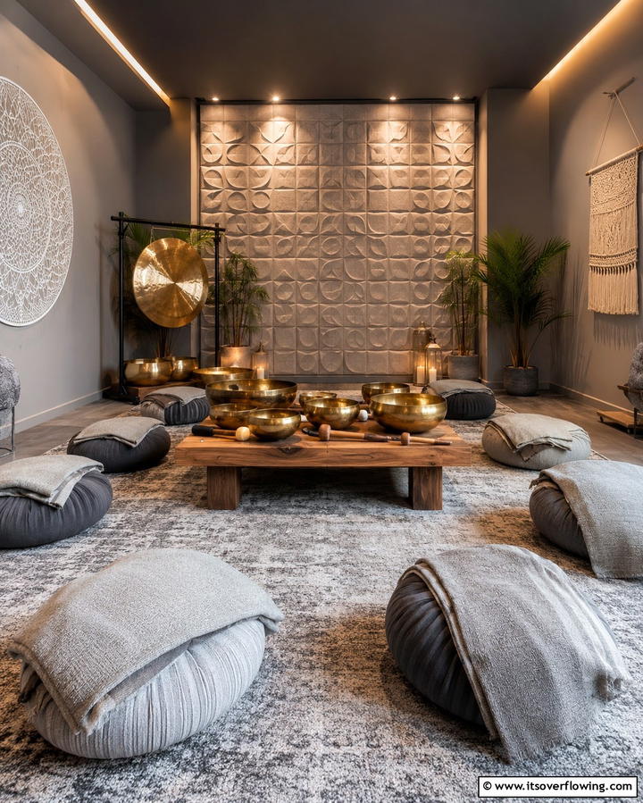 Mindful Sound Sanctuary - 25 Meditation Room Ideas for Peaceful Retreats