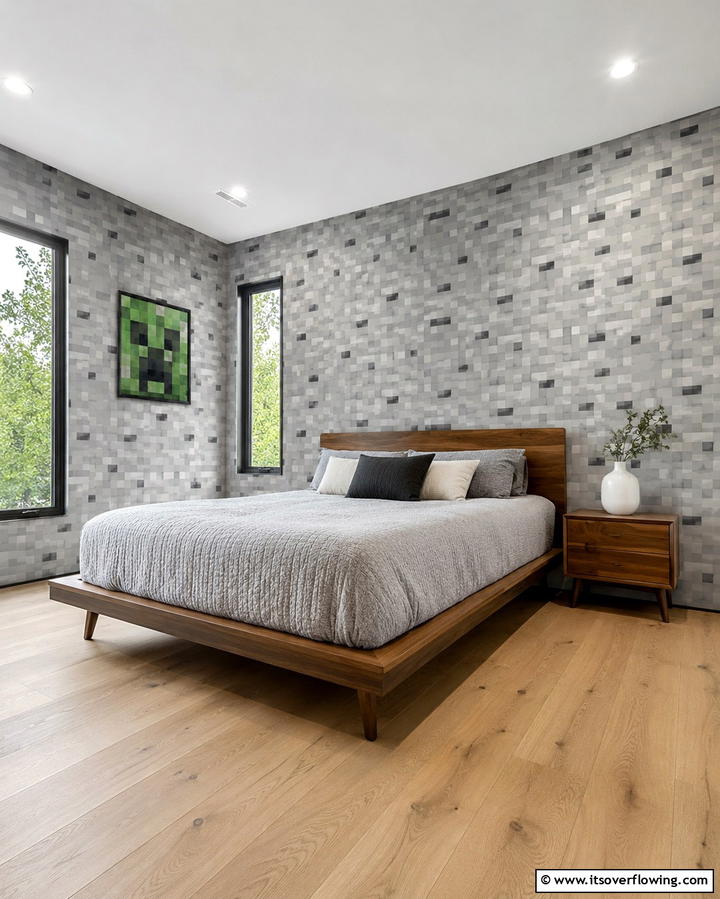 Minecraft Themed Wallpaper - 30 Minecraft Bedroom Ideas for Block-Inspired Fun