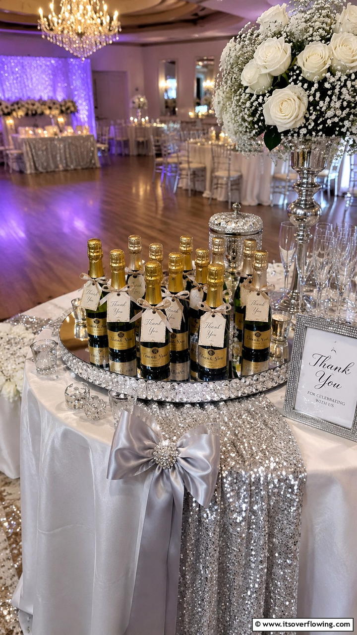 Mini Champagne Bottles - 21 Thoughtful Wedding Favors Ideas Your Guests Will Love