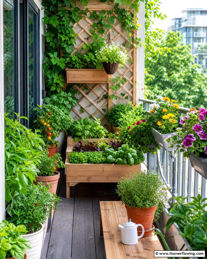 Mini Garden Oasis - 21 Small Porch Decor Ideas for Welcoming Entryways