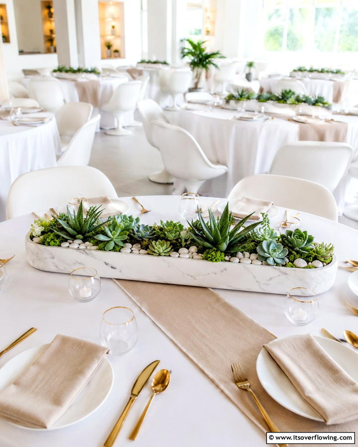 Mini Succulent Garden - 30 Unique Non-Floral Wedding Centerpiece Ideas