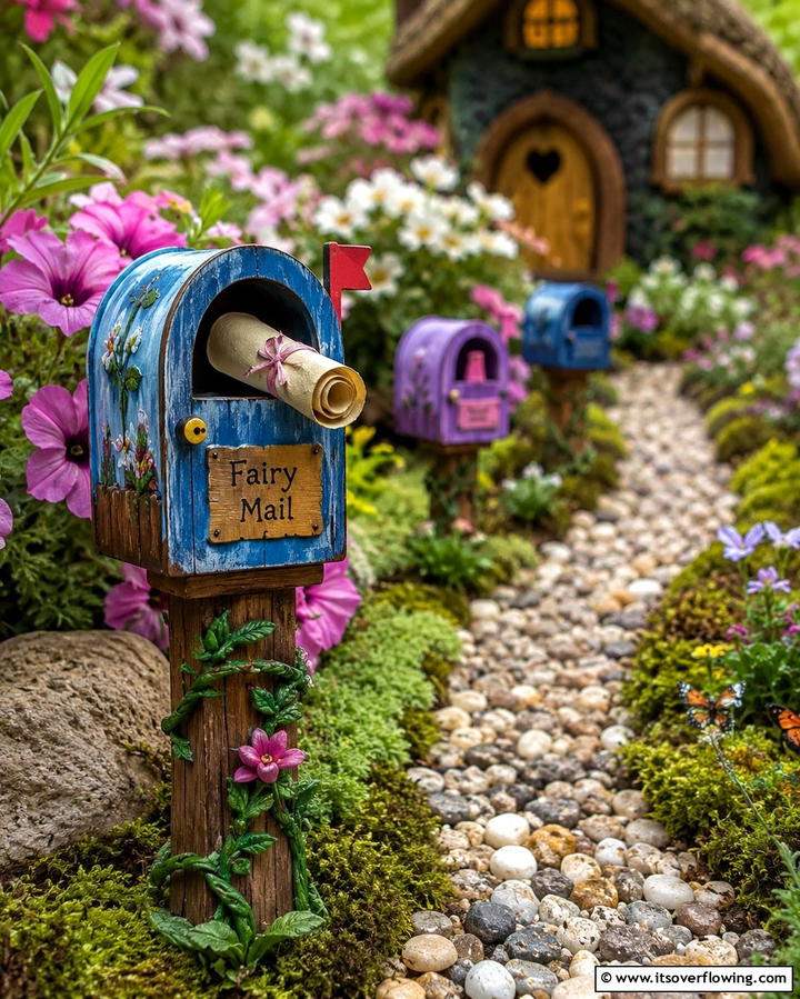 Miniature Fairy Mailboxes - 25 Fairy Garden Ideas to Create a Magical Outdoor Space