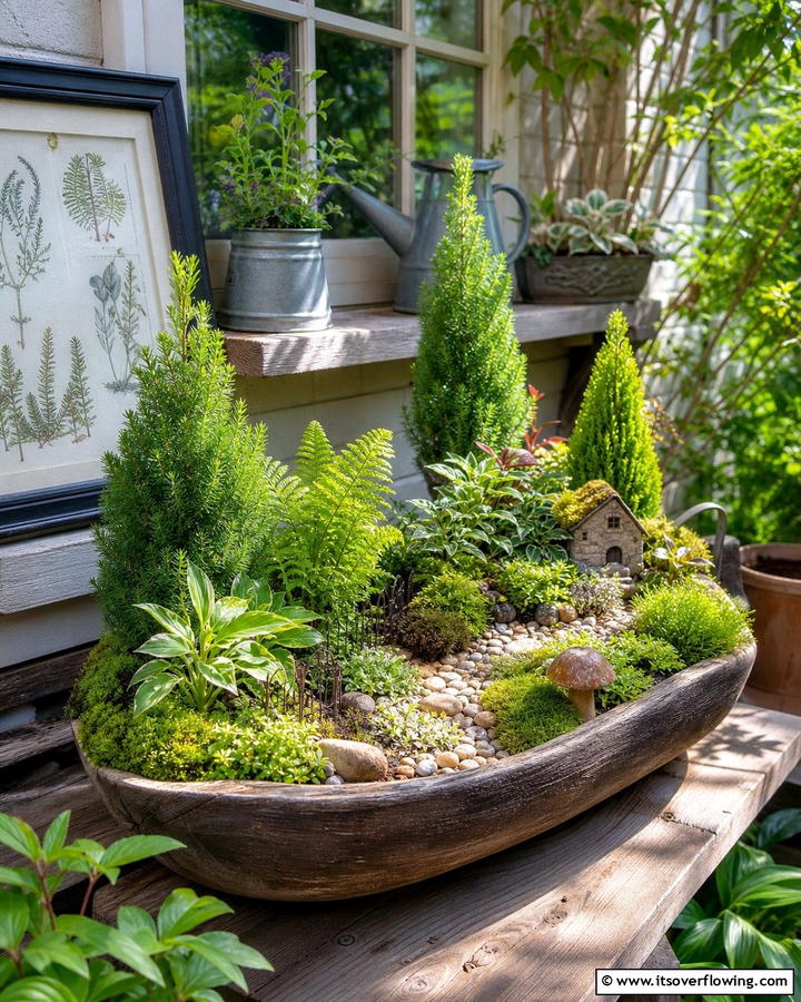 Miniature Garden Container - 21 Container Garden Ideas for Flexible Planting Solutions