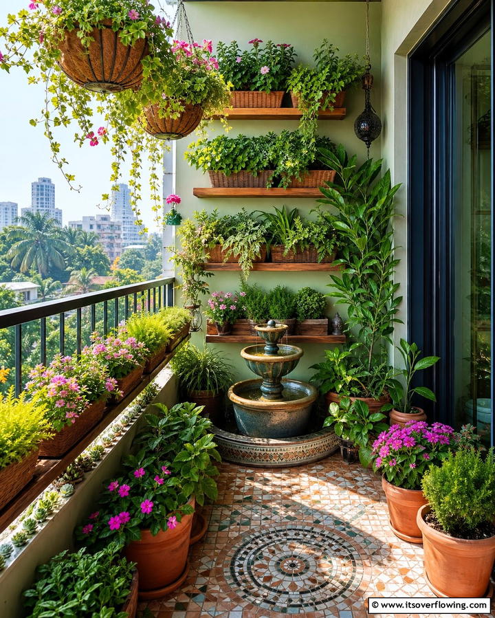 Miniature Garden Oasis - 25 Inspiring Bedroom Balcony Ideas for Your Home