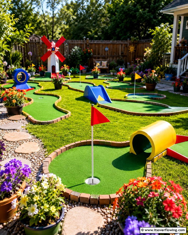 Miniature Golf Course - 25 Backyard Ideas for Kids to Create Fun Outdoor Spaces