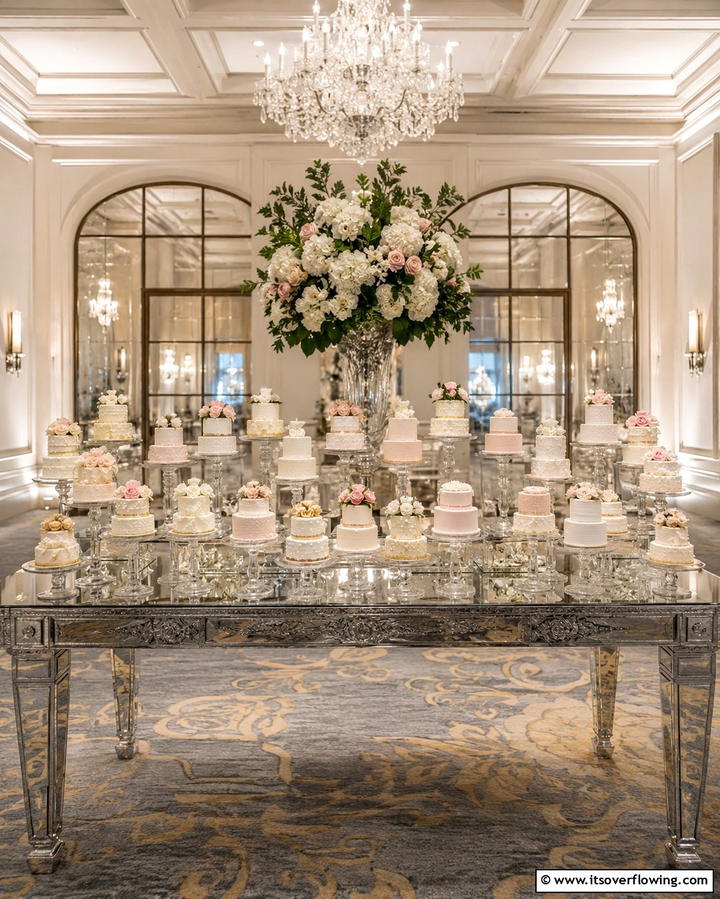Miniature Tiered Cakes - 25 Small Wedding Cake Ideas for Intimate Weddings
