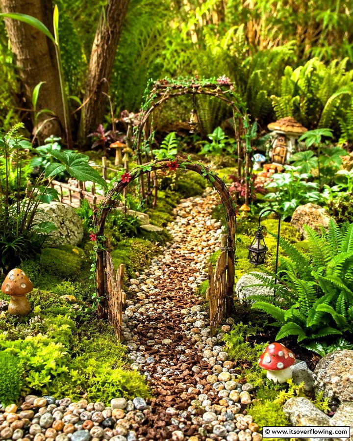 Miniature Woodland Pathways - 25 Fairy Garden Ideas to Create a Magical Outdoor Space