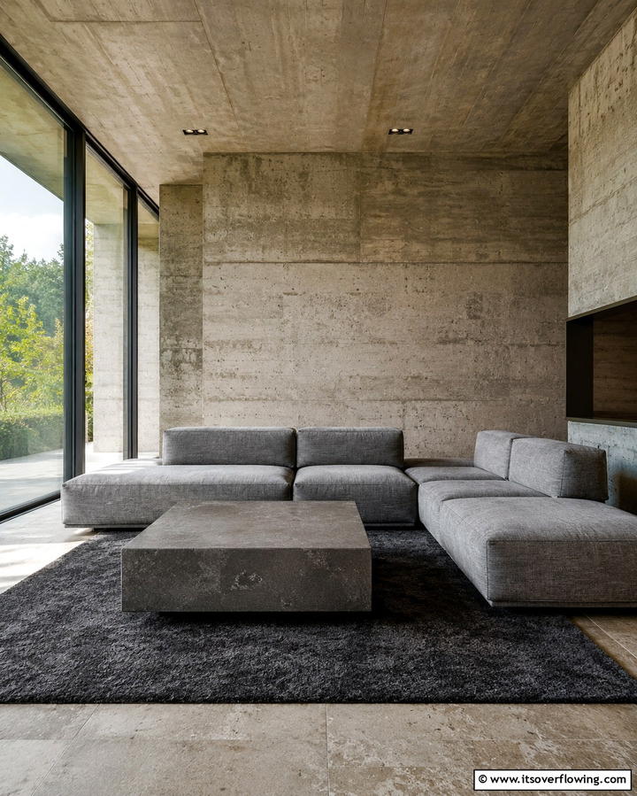 Minimal Decorative Details - 30 Bold Brutalist Interior Design Concepts for Modern Spaces