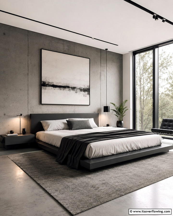 Minimalist Ambiance - 30 Bachelor Room Ideas for Modern Masculine Spaces