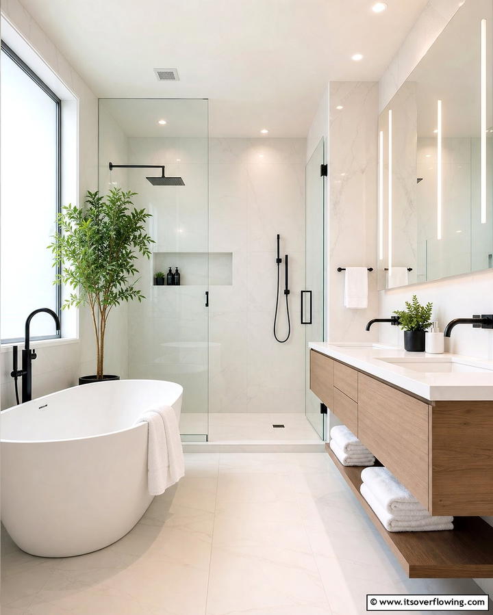 Minimalist Bathroom Designs for Tranquility - 30 Minimalist Decorating Ideas for a Clutter-Free Home