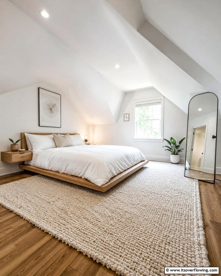 Minimalist Bedroom - 25 Low Ceiling Small Attic Room Ideas for Cozy Living
